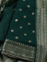 Woven Design Chanderi Unstitched Suit With Dupatta